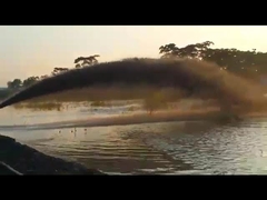 YSCSD350 السعة الصلبة 360 cbm/h الهيدروليكية القطع الامتصاص الجرافة في العمل-- Yongsheng جرافة